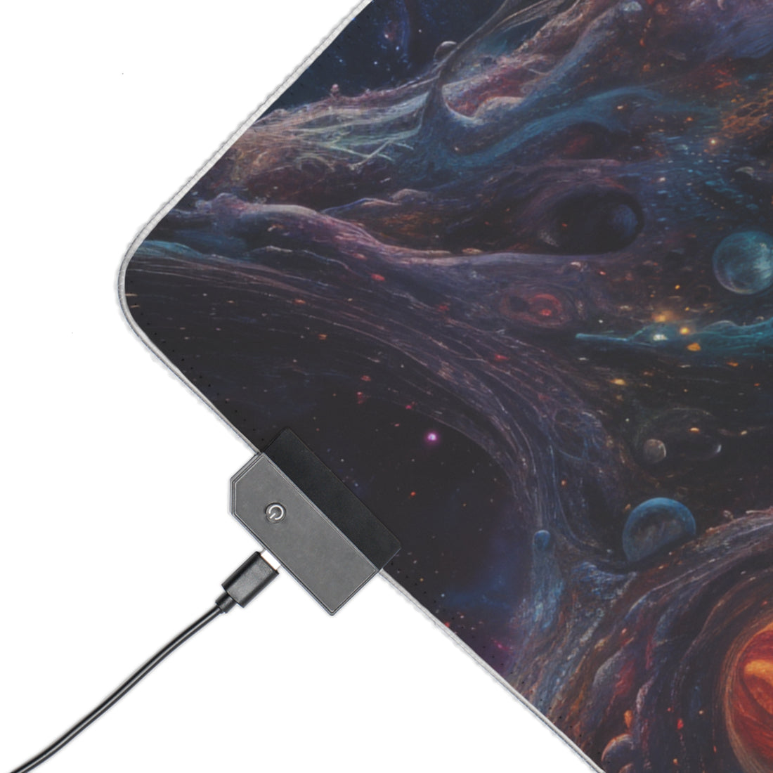 Abstract Galaxy LED Gaming Mouse Pad