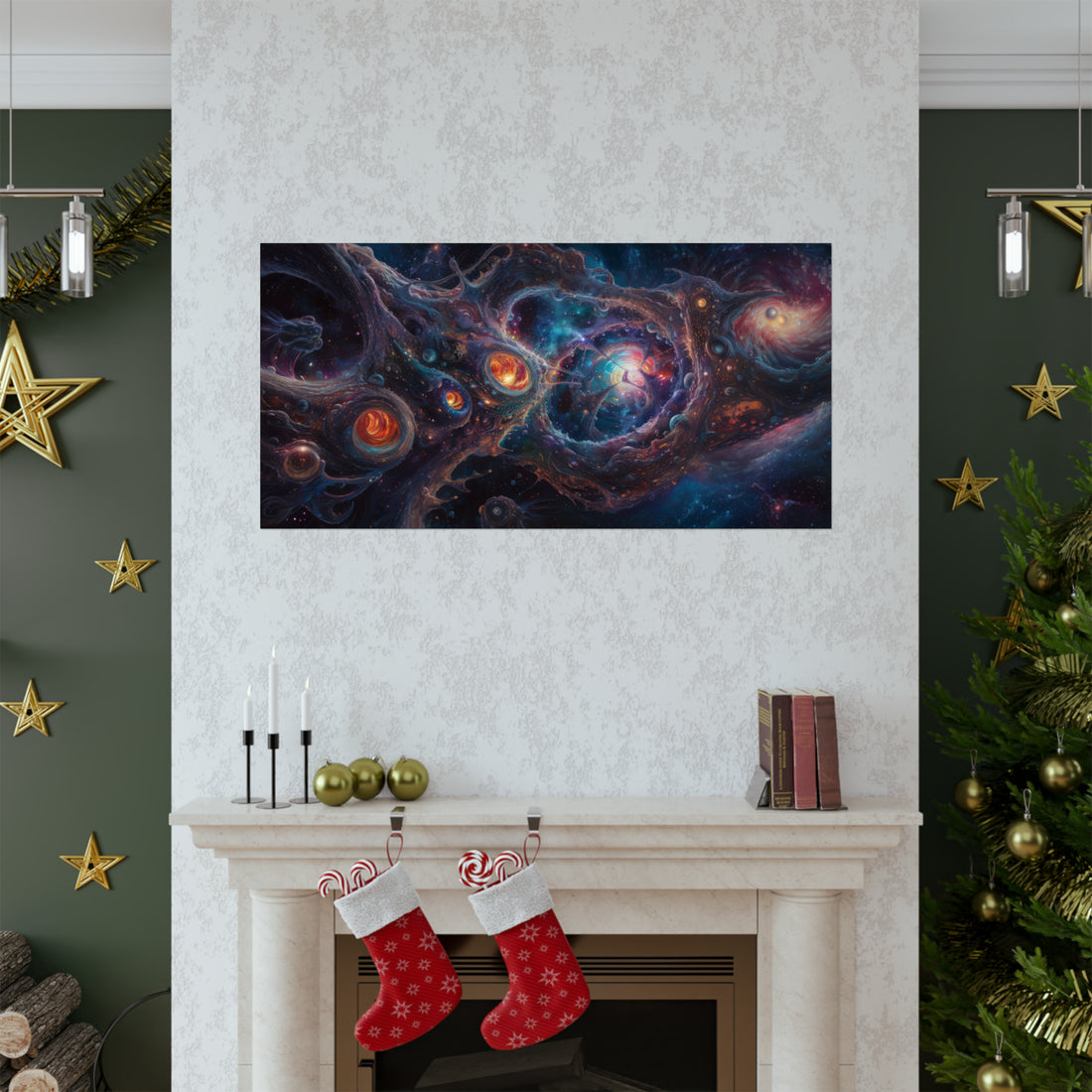 Abstract Galaxy Matte Horizontal Poster