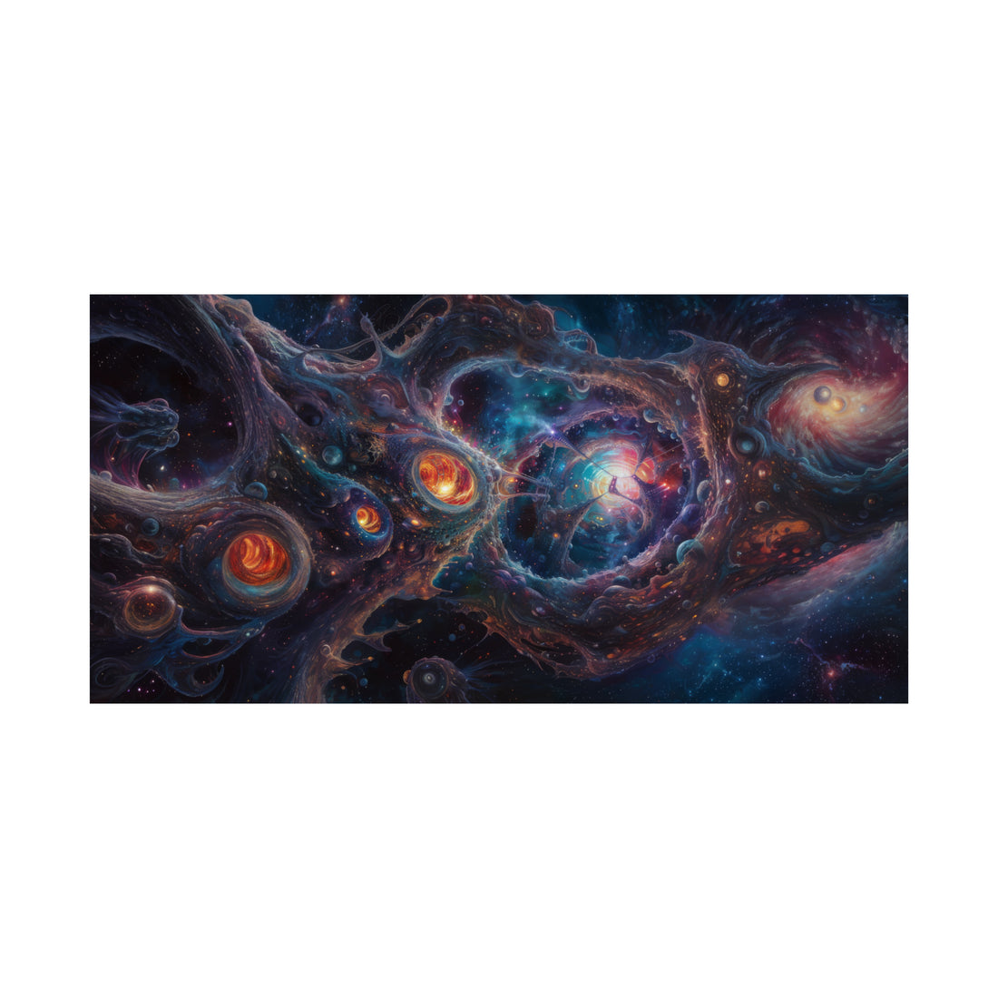 Abstract Galaxy Matte Horizontal Poster