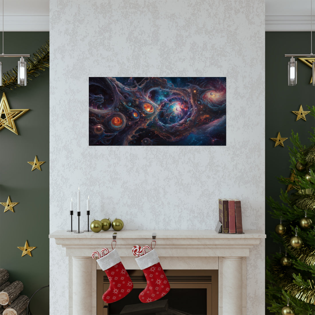 Abstract Galaxy Matte Horizontal Poster