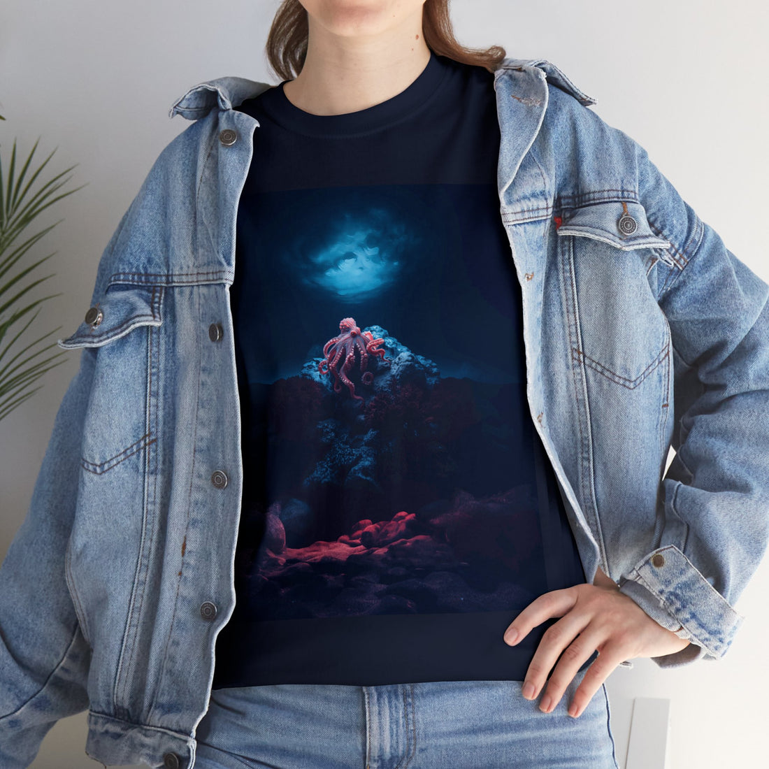 Dark Octopus Garden Tee-shirt unisexe en coton lourd