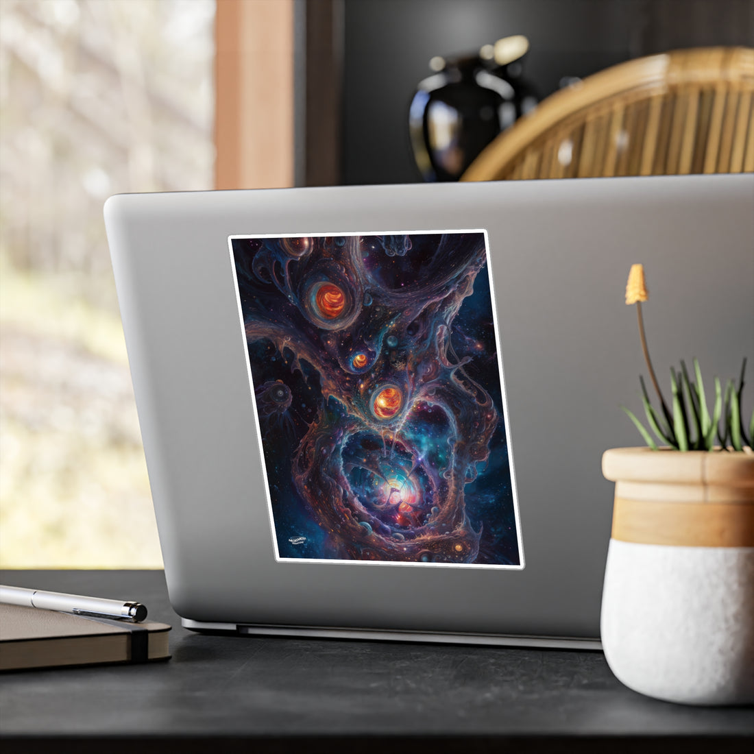 Abstract Galaxy Kiss-Cut Vinyl Decal