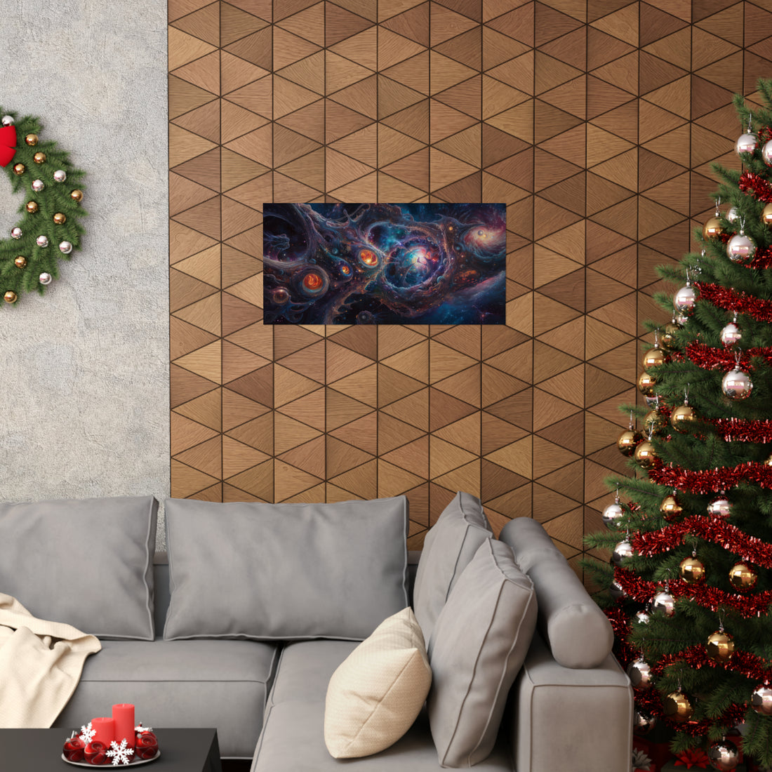 Abstract Galaxy Matte Horizontal Poster