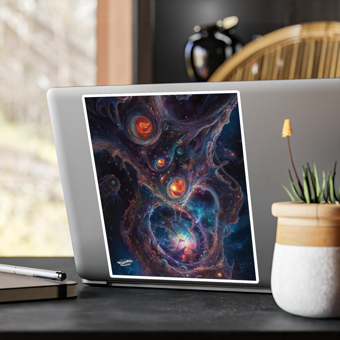 Abstract Galaxy Kiss-Cut Vinyl Decal