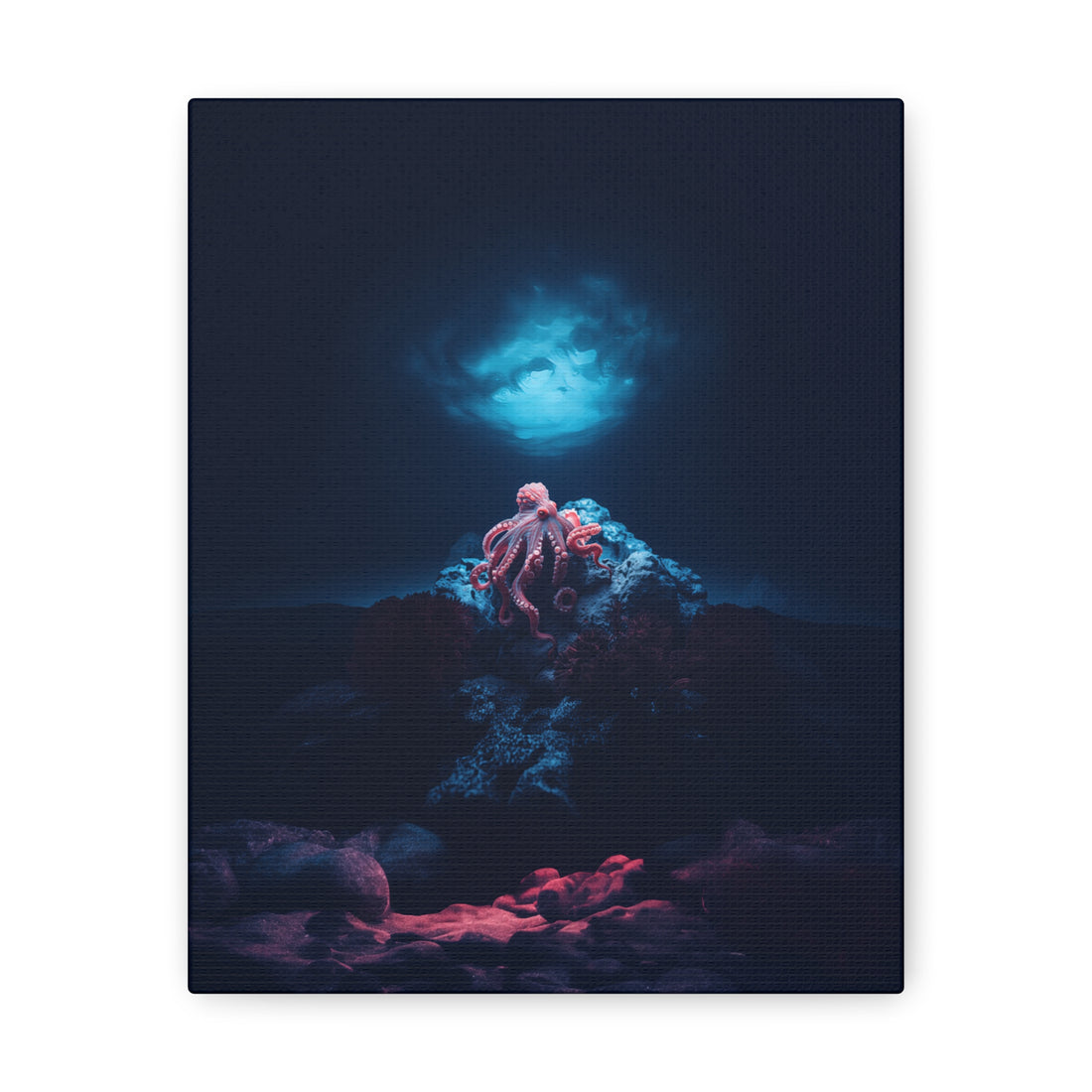 Dark Octopus Garden Canvas Gallery Wraps