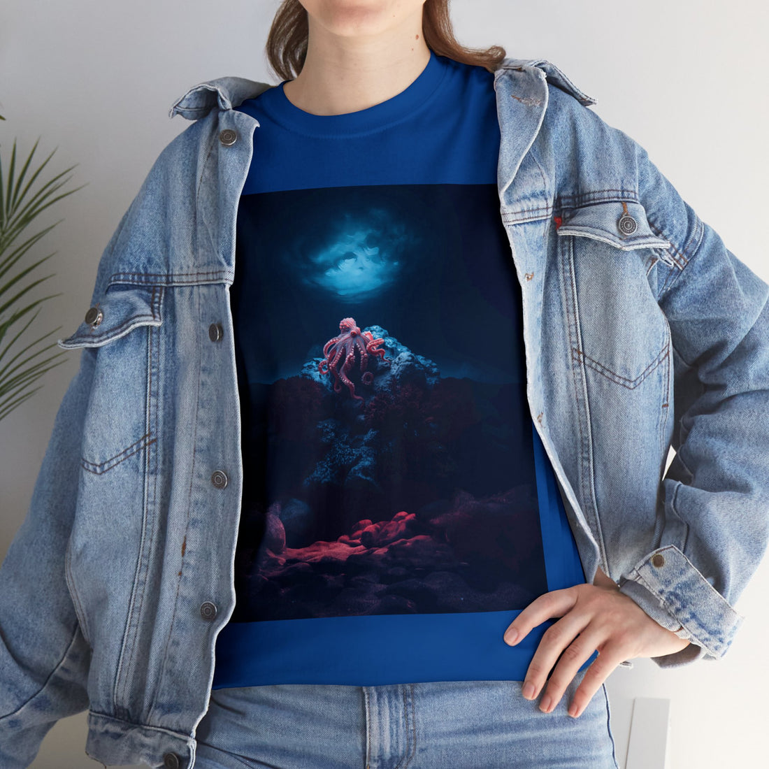 Dark Octopus Garden Tee-shirt unisexe en coton lourd