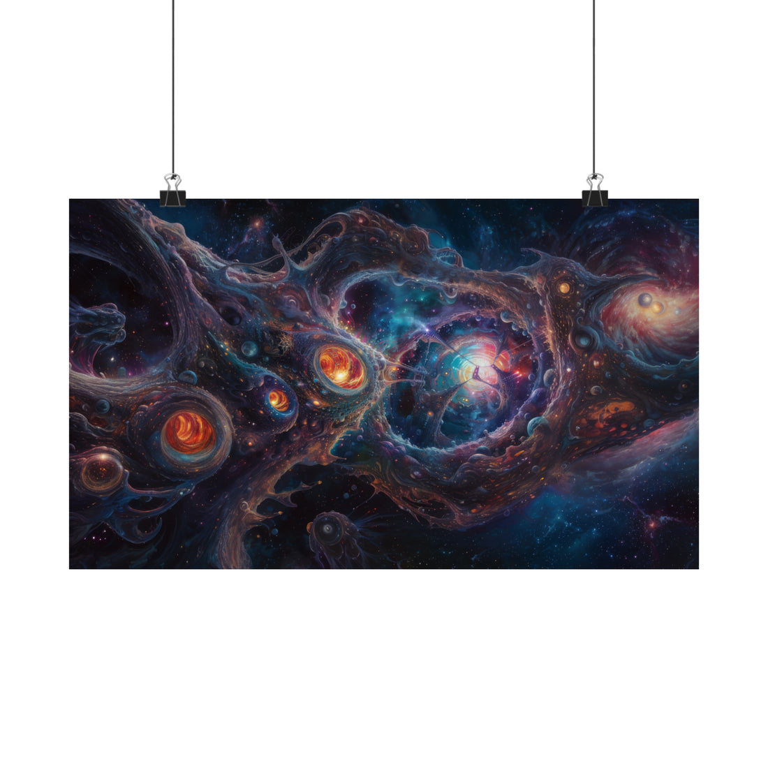 Abstract Galaxy Matte Horizontal Poster