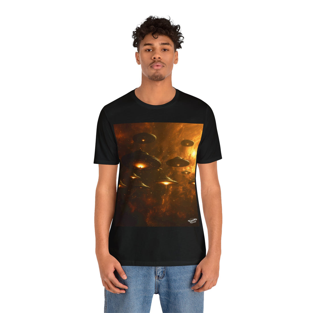 Alien Saucers Unisex Short Sleeve Tee