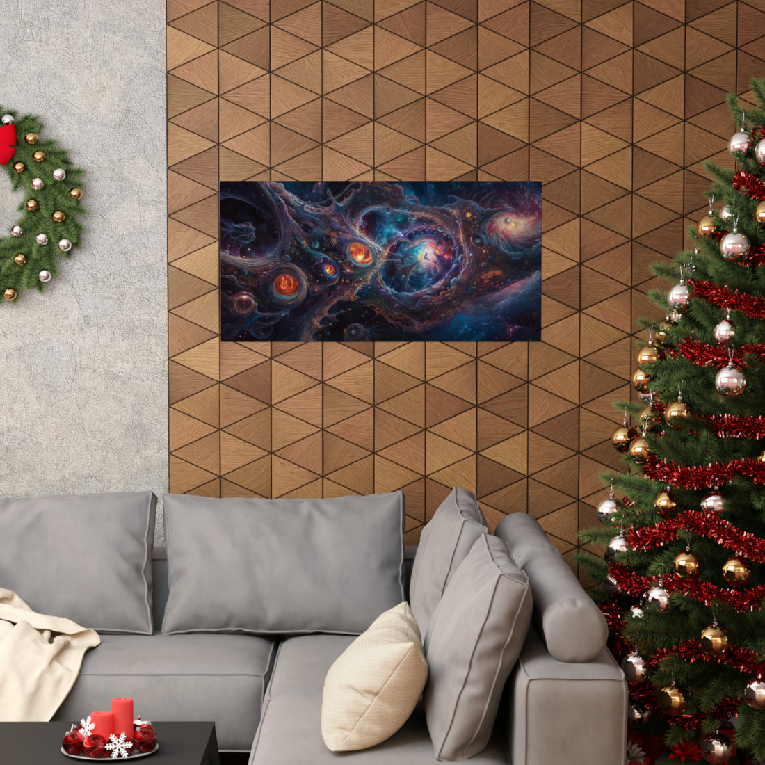 Abstract Galaxy Matte Horizontal Poster